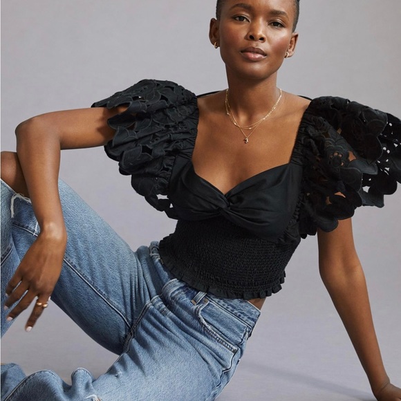 Anthropologie Hope for Flowers by Tracy Reese open back top - Picture 3 of 7